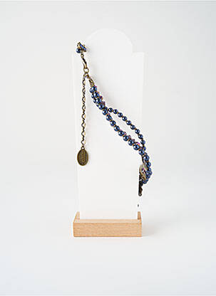 Collier ornement oxyde de zirconium bleu KONPLOTT femme