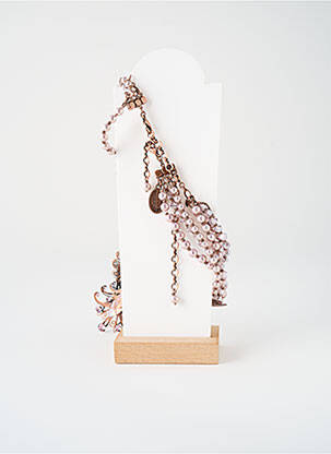 Collier ornement oxyde de zirconium rose KONPLOTT femme