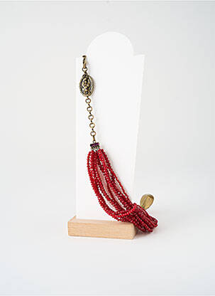 Collier ornement perles rouge KONPLOTT femme