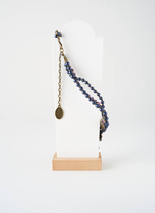 Collier ornement oxyde de zirconium bleu KONPLOTT femme