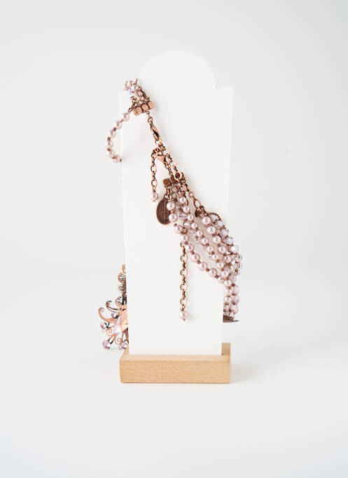 Collier ornement oxyde de zirconium rose KONPLOTT femme