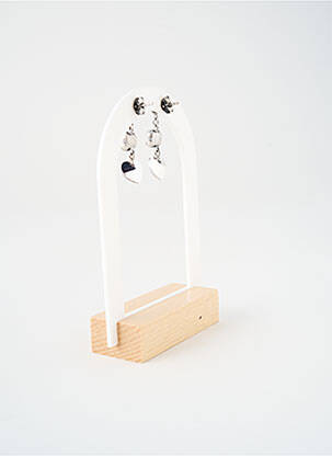 Boucles d’oreilles ornement oxyde de zirconium rose KONPLOTT femme