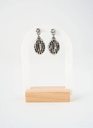 Boucles d’oreilles ornement oxyde de zirconium argent KONPLOTT femme