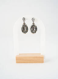 Boucles d’oreilles ornement oxyde de zirconium argent KONPLOTT femme