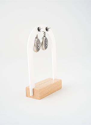 Boucles d’oreilles ornement oxyde de zirconium argent KONPLOTT femme