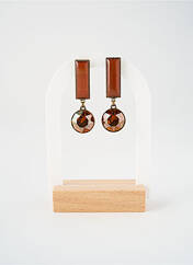 Boucles d’oreilles marron KONPLOTT pour femme seconde vue