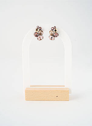 Boucles d’oreilles rose KONPLOTT femme