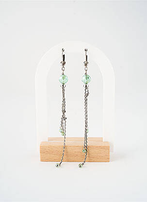 Boucles d’oreilles vert KONPLOTT pour femme