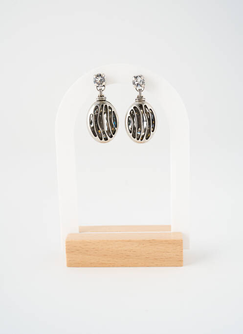 Boucles d’oreilles ornement oxyde de zirconium argent KONPLOTT femme