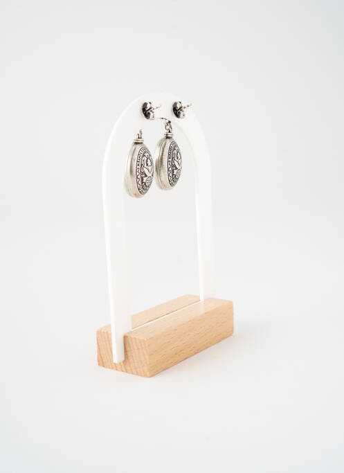 Boucles d’oreilles ornement oxyde de zirconium argent KONPLOTT femme