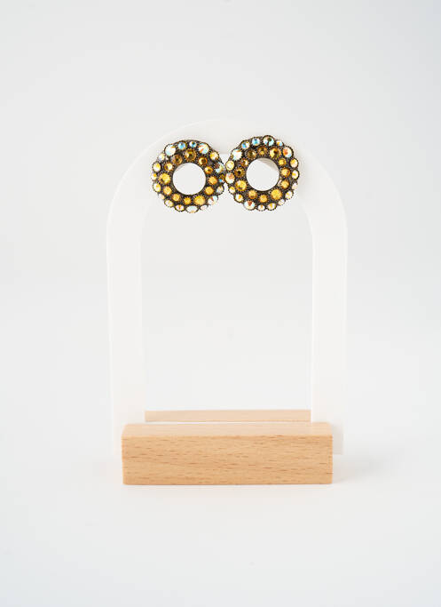Boucles d’oreilles jaune KONPLOTT pour femme