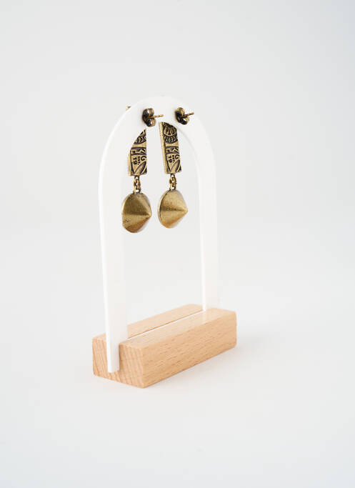 Boucles d’oreilles marron KONPLOTT pour femme