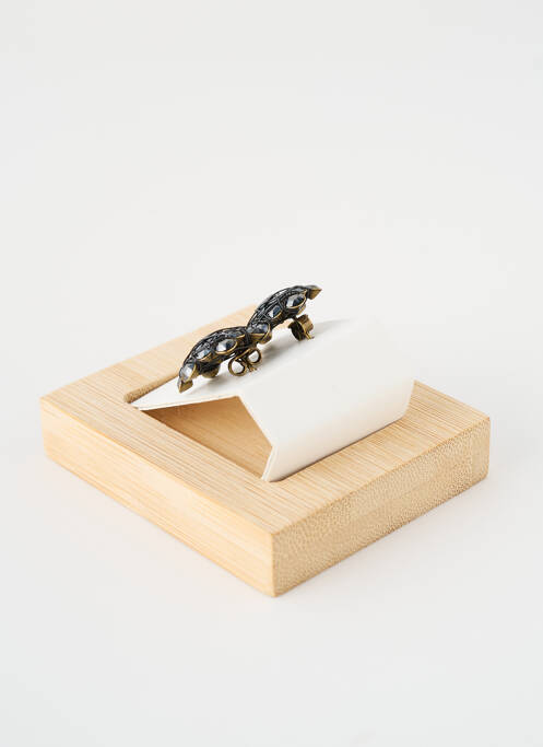 Boucles d’oreilles noir KONPLOTT pour femme