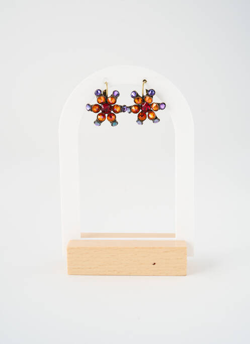 Boucles d’oreilles orange KONPLOTT femme