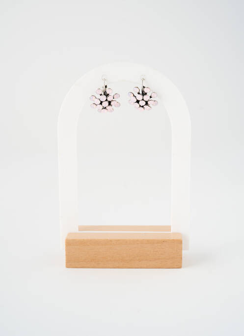 Boucles d’oreilles rose KONPLOTT pour femme