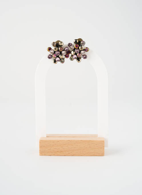 Boucles d’oreilles rose KONPLOTT pour femme