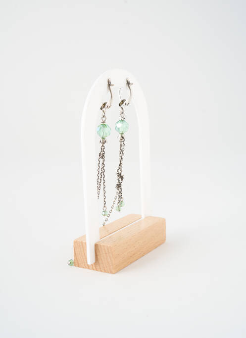 Boucles d’oreilles vert KONPLOTT pour femme