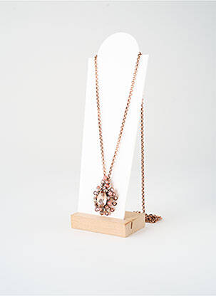 Sautoir ornement oxyde de zirconium rose KONPLOTT femme