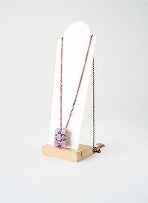 Collier ornement oxyde de zirconium violet KONPLOTT femme
