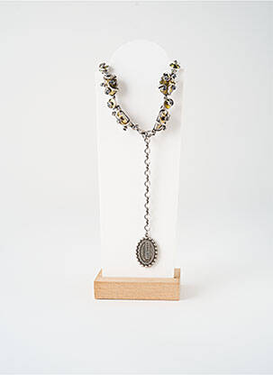Collier ornement oxyde de zirconium argent KONPLOTT femme