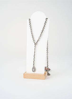 Collier ornement oxyde de zirconium argent KONPLOTT femme