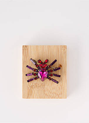 Broche matériaux métal violet KONPLOTT femme
