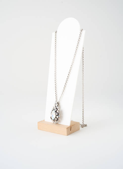 Collier ornement oxyde de zirconium argent KONPLOTT femme
