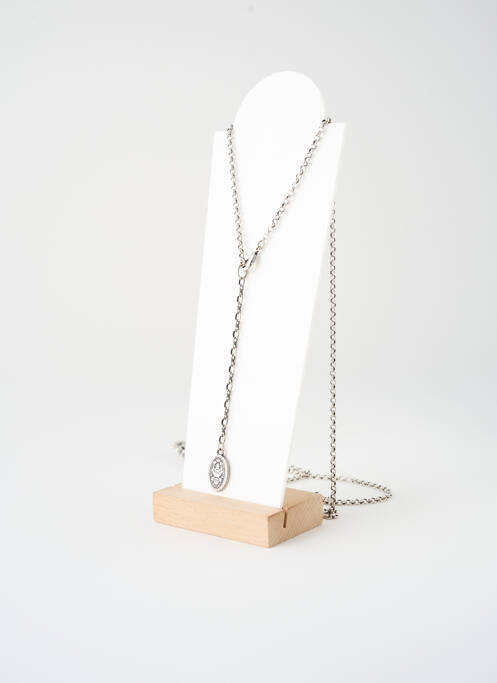 Collier ornement oxyde de zirconium argent KONPLOTT femme
