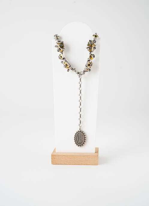 Collier ornement oxyde de zirconium argent KONPLOTT femme