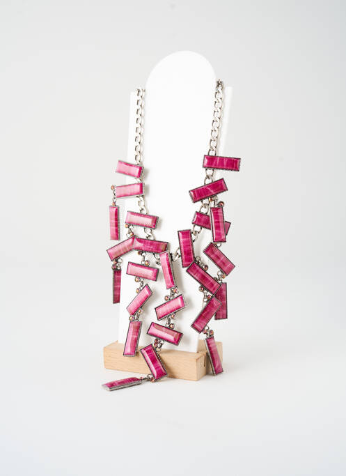 Collier ornement oxyde de zirconium rose KONPLOTT femme