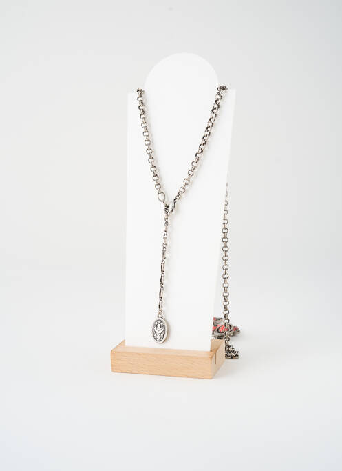 Collier ornement oxyde de zirconium argent KONPLOTT femme