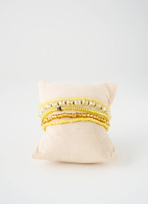 Bracelet ornement perles jaune KONPLOTT femme