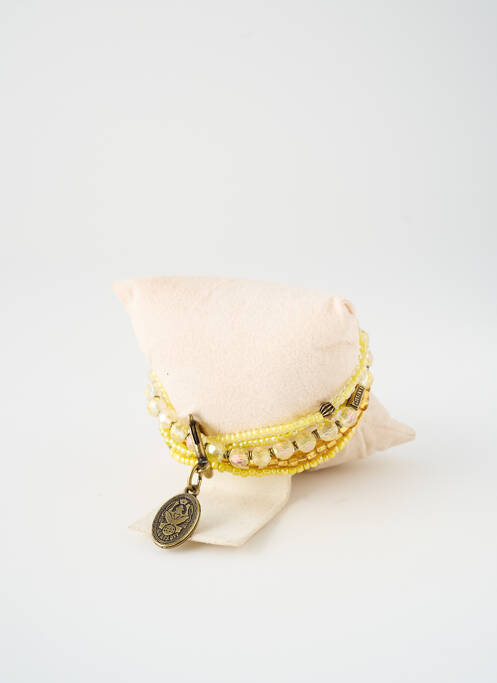 Bracelet ornement perles jaune KONPLOTT femme