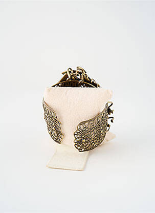 Bracelet manchette matériaux métal vert KONPLOTT femme