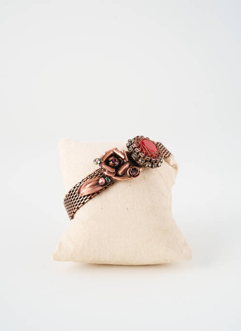 Bracelet fermeture fermoir clips rose KONPLOTT femme