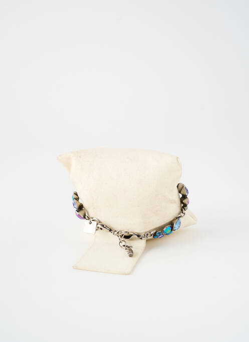 Bracelet ornement oxyde de zirconium bleu KONPLOTT femme