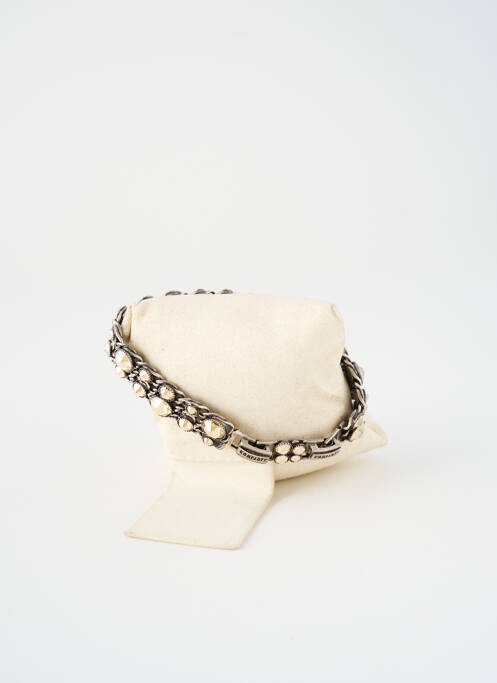 Bracelet fermeture fermoir clips argent KONPLOTT femme