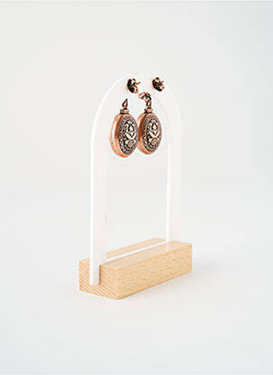 Boucles d’oreilles ornement oxyde de zirconium rose KONPLOTT femme