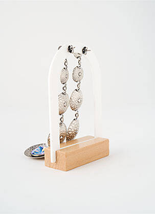 Boucles d’oreilles ornement oxyde de zirconium argent KONPLOTT femme