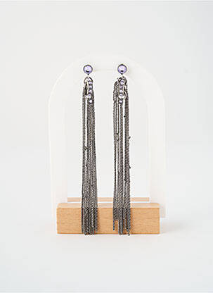 Boucles d’oreilles ornement oxyde de zirconium argent KONPLOTT femme