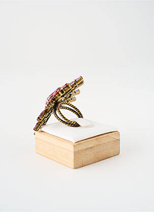 Bague ornement oxyde de zirconium rouge KONPLOTT femme