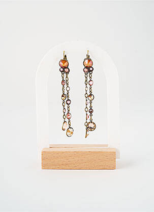 Boucles d’oreilles rose KONPLOTT pour femme