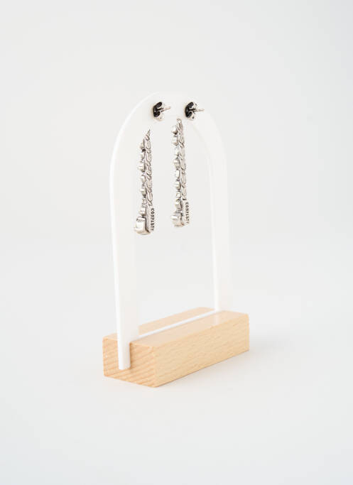 Boucles d’oreilles ornement oxyde de zirconium argent KONPLOTT femme