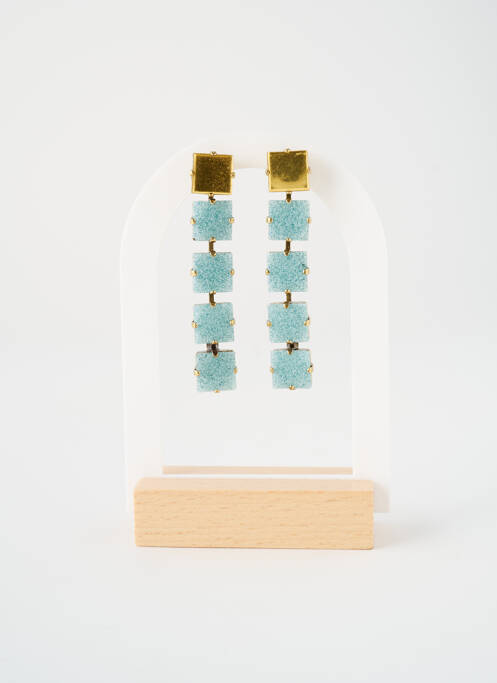 Boucles d’oreilles bleu KONPLOTT pour femme