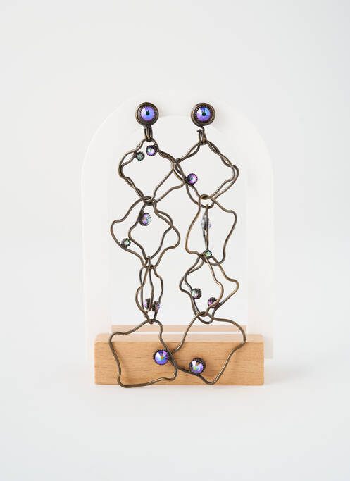 Boucles d’oreilles argent KONPLOTT femme