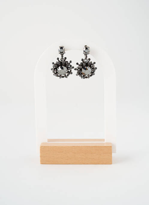 Boucles d’oreilles noir KONPLOTT pour femme