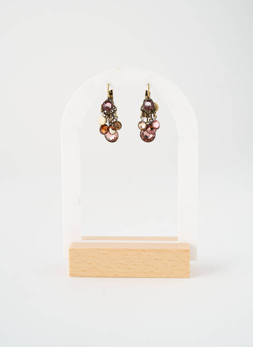 Boucles d’oreilles rose KONPLOTT pour femme