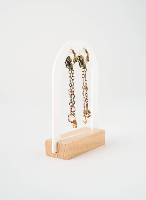 Boucles d’oreilles rose KONPLOTT pour femme