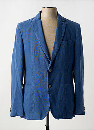 Blazer coupe cintrée bleu HUGO BOSS homme