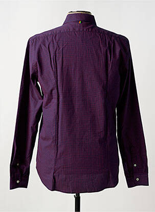Chemise manches longues imprimé fantaisie violet MANUEL RITZ homme
